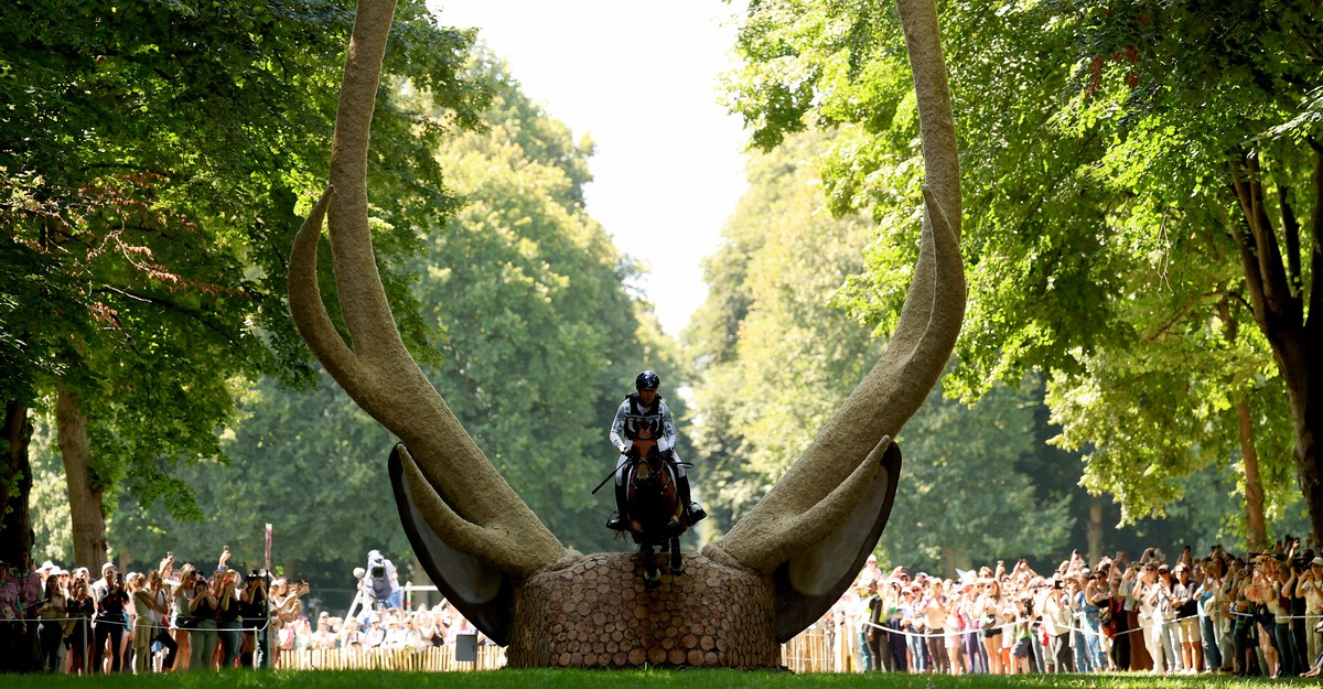 Olympics Photo of the Day: A Leap Through the Antlers